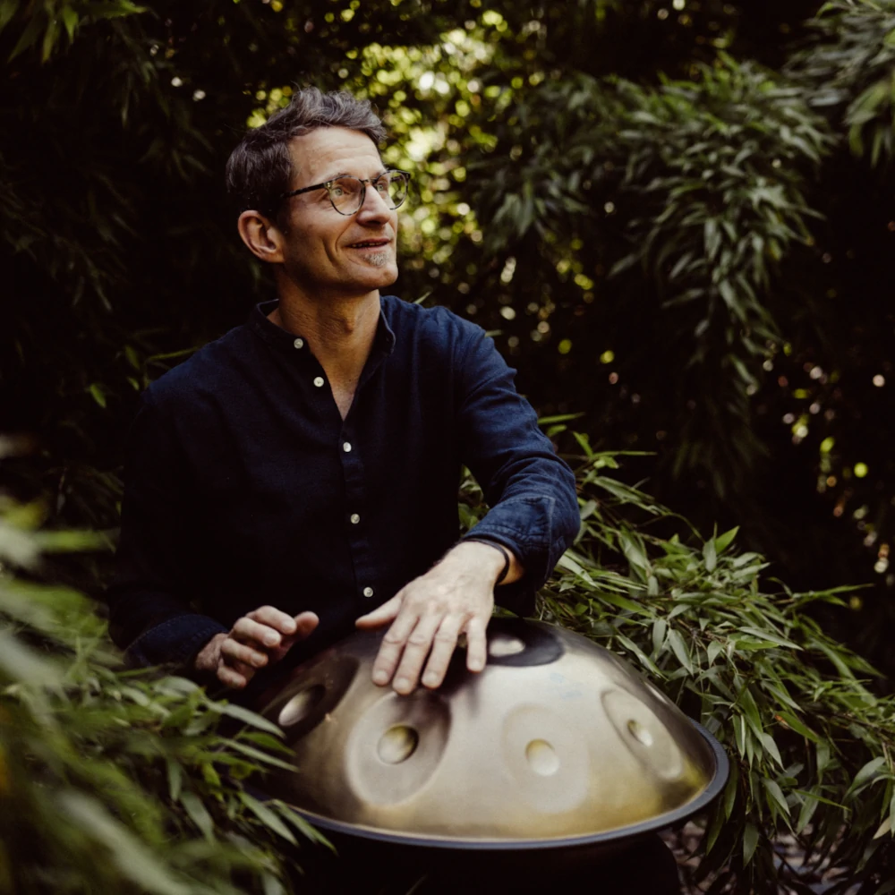 David Pätsch mit Handpan